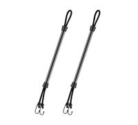 F Fityle Canne d'amarrage pour Bateau, Facile à Utiliser avec Crochet, Noire, à Une Ligne d'amarrage pour Bateau à Moteur ou Barque, 22 Pouces