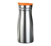 F Fityle Carafe à café isotherme en acier inoxydable de 1 L, distributeur de boissons, pichet à eau idéal pour les, les mariages, le camping, les magasins, Orange Sans Poignée