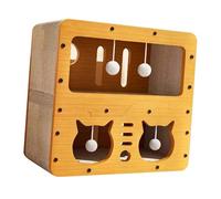 F Fityle Cardboard Cat House Cat House Cave Reposing and Sleeping Castle Scratch Board Lounge Lounge pour Kitty Small Animals