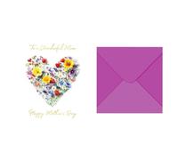 F Fityle Carte pour la fête des mères, carte de vœux, invitation romantique, mignonne et créative avec enveloppe, cadeau de bénédiction pour belle-mère, B