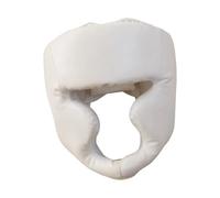 F Fityle Casque de Boxe pour Adultes, Protection pour Le Visage, Le Sparring, Le Taekwondo, Le Muay thaï, la Lutte, Le Sparring, pour Femmes et Hommes, Blanc