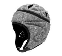 F Fityle Casque de Rugby pour Adultes, Couvre-Chef de Rugby, Rembourrage Doux, Casquette de Protection, Drapeau, Casque de Football pour Lanceur de Rugby, Gris