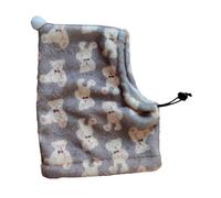 F Fityle Casquette pour Chien, Protection pour Oreilles, Vêtement D'hiver pour Animaux de Taille Moyenne à Grande, Ours Brun, S