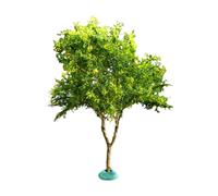 F Fityle Cerisier artificiel en fleurs pour décor de, maquette de train miniature à monter soi-même, ornement de jardin, fleur miniature, Vert, 11.5 Cm
