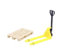 F Fityle Chariot élévateur Miniature pour Maison de poupée à l'échelle 1:12 avec Accessoires pour palettes, Outils de Construction de modèles de véhicules