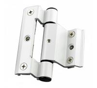 F Fityle Charnière de Fenêtre en Aluminium Ferrure de Bâtiment Charnière de Porte Légère Conception Dissimulée Mécanisme Fluide et Sécurité Renforcée Adaptée à, Blanc, 90MM