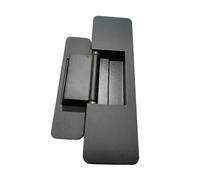F Fityle Charnière de porte dissimulée, épaisse, silencieuse, en métal, réglable, charnière invisible pour portes secrètes de salon, Noir