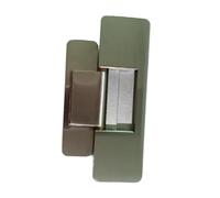 F Fityle Charnière de porte dissimulée, épaisse, silencieuse, en métal, réglable, charnière invisible pour portes secrètes de salon, Argent