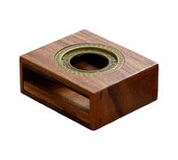 F Fityle Chauffe-théière en bois, chauffe-théière portable pour l'intérieur et l'extérieur, chauffe-café, porte-bougie pour fête, cuisine, comptoir