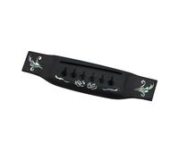 F Fityle Chevalet de Guitare Facile à Installer, Remplacement Du Chevalet En ébène pour Guitare Acoustique