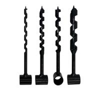 F Fityle Clé hélicoïdale manuelle pour perceuse à bois, outil robuste pour creuser des trous, foret à bois pour randonnée, petits bancs, 4 Pièces