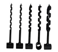 F Fityle Clé hélicoïdale manuelle pour perceuse à bois, outil robuste pour creuser des trous, foret à bois pour randonnée, petits bancs, 5 Pièces