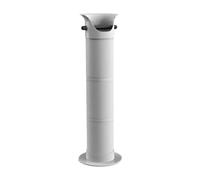 F Fityle Coffee Knock Box Floor Debout Box Knock Espresso Dump Bin Arecable Professionnel de Capacité pour Le Café Maison, Blanc