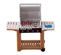 F Fityle Collection de Mini-barbecues Miniatures à l'échelle 1/64, décors Miniatures réalistes pour dioramas et mises en scène à Faire soi-même.