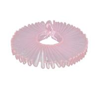 F Fityle Collier Elizabethain en Mesh Léger avec Volant Détachable Choker Amovible pour Chemise Accessoire Gothique Adapté pour Théâtre et Défilé, Rose