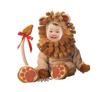 F Fityle Combinaison à Capuche Douce et réaliste en Costume d'animal pour bébé, idéale pour Le Cosplay, Halloween, Les masqués, Les carnavals et Les, Lion, XL
