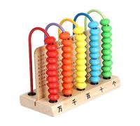 F Fityle Comptage Abacus Jouet Classique en Bois Jouet Éducatif de Comptage, Apprendre les Mathématiques, Ajouter Soustraire Abacus pour Bébé Enfants Enfants, 5 tiges B