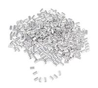 F Fityle Connecteur de Matériel de Pêche de Manchons à Sertir en Aluminium de Pêche Durables 1000x pour Le Chef de Fil de Ligne de Poisson - 0.8mm