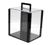 F Fityle Conteneur de rangement en acrylique pour jetons, capacité de 1 000 jetons, étui de transport pour activités commerciales, soirées de jeux, Boîtier Vide