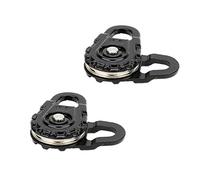 F Fityle Corde de Remorquage de Treuil en Métal Robuste Snatch Block Black 1/10 RC Car Crawler 2Pcs