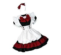 F Fityle Costume de demoiselle d'honneur française, ensemble de couvre-chef classiques doux, pour la saint-valentin, pour Halloween, Costume de Cosplay, tenue, L