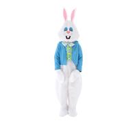 F Fityle Costume de Lapin de Pâques Déguisement Enfant Lapin Ensemble Complet Polyester Accessoire Tenue Théâtre Adapté pour Rôle Scène Jardin d'enfants, M