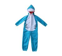 F Fityle Costume Requin Enfant Pyjama Combinaison Déguisement Nylon Léger Doux Pratique Accessoire Convient pour Cadeau Anniversaire Usage Quotidien, pour Les 4 à 6 Ans