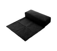 F Fityle Coussin Appui-tête Ergonomique Amovible et Antidérapant avec Fermeture éclair pour Chaise Longue et Canapé, Noir