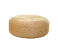 F Fityle Coussin d'assise de style japonais, coussin de méditation fait à la main, coussin d'assise rustique en tatami pour, bureau, 40cm de diamètre