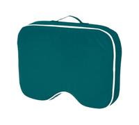 F Fityle Coussin de chaise d'extérieur avec poignée et fermeture éclair, portable, respirant et imperméable, pour meubles de patio, bancs chaises, Vert Foncé