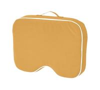 F Fityle Coussin de chaise d'extérieur avec poignée et fermeture éclair, portable, respirant et imperméable, pour meubles de patio, bancs chaises, Jaune
