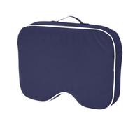 F Fityle Coussin de chaise d'extérieur avec poignée et fermeture éclair, portable, respirant et imperméable, pour meubles de patio, bancs chaises, Bleu Foncé