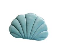 F Fityle Coussin de Chaise en Peluche en Forme de Coquillage Polyvalent rempli de Coton PP, Cadeau de Pendaison de crémaillère, 15,7 x 10 Pouces, Ornement, Bleu