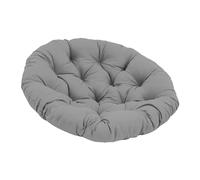 F Fityle Coussin de siège rembourré en forme d'œuf, coussin de chaise suspendu, tissu doux épais, coussin de chaise de patio, diamètre 40cm pour le salon, Gris foncé