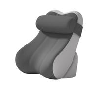 F Fityle Coussin de Tête de Lit Oreiller Dossier Confortable Appui-tête Réglable Housse Amovible Multifonction Mousse à Mémoire Adapté Aux Loisirs Chambre, Gris Foncé et Gris Clair