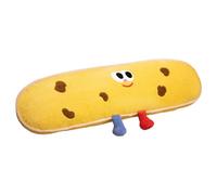 F Fityle Coussin décoratif amusant, jouet en peluche alimentaire, coussin de siège confortable pour voiture, adultes, literie, chaise, Biscuits Jaunes 60