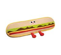 F Fityle Coussin décoratif amusant, jouet en peluche alimentaire, coussin de siège confortable pour voiture, adultes, literie, chaise, Hamburger 90cm