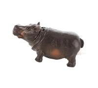 F Fityle Décoration d'aquarium à Bulles, Statue en Pierre à air, Multi-usages, Jolie Sculpture Hippopotame à Bulles d'air pour Aquarium de, 14.5 Cm X 7 Cm X 5.3 Cm
