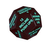 F Fityle Dés d'entraînement dés de défi de Remise en Forme 4 Pouces de diamètre dés 12 Faces dés d'exercice de Yoga dés d'entraînement de Poids corporel pour, Vert