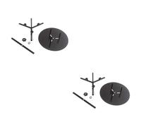 F Fityle Dévidoir de fil, distributeur de câble, compact, diamètre intérieur réglable, support de bobines de fil polyvalent, support de décharge stable, 2 Niveaux 36 Cm