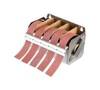 F Fityle Distributeur de papier de verre, distributeur de rouleaux de toile émeri, outil de travail du bois compact, grains 150, 240, 320, 400 et 600