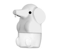 F Fityle Distributeur de savon automatique sans, design ludique et multifonctionnel, 2 niveaux de réglage, idéal pour salle de bain et cuisine, Blanc