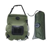 F Fityle Douche Solaire d'extérieur 20 L en PVC Compact avec Tuyau Amovible, idéal pour Les, la Plage, Les randonnées, Les Pique-niques et, Vert