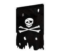 F Fityle Drapeau de Pirate Vertical En Lambeaux, Décoration D'Halloween, Fournitures de Fête, Bannière Décorative pour Ferme, Intérieur et Extérieur, Style C