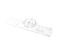 F Fityle Échelle de coordonnées rapporteur à 360 degrés, règle de dessin pour formation en Aviation, lecteur de grille de coordonnées topographiques