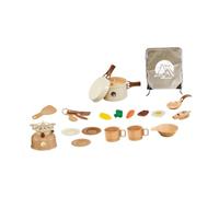 F Fityle Ensemble de camping pour enfants 22x jouets de camping réalistes jouets éducatifs jouets de plein air activité d'aventure pour garçons filles enfants