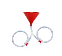 F Fityle Entonnoir de bière avec soupape, fuite d'entonnoir de consommation compacte léger et léger pour la bière pour la consommation d'alcool pour les fêtes, Double Tube