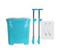 F Fityle Épandeur d'engrais granulaire portatif, Outil de fertilisation Manuel, épandage de légumes, Jardin, économie de 'œuvre, léger, 25 L, Style B