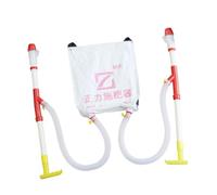 F Fityle Épandeur d'engrais Manuel de Type Sac à Dos, Distributeur d'engrais portatif à économie de 'œuvre, Application de fumier pour Le, Tube Double en PVC