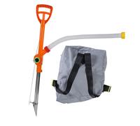 F Fityle Épandeur d'Engrais Manuel Réglable, Distributeur d'Engrais Portable à Dos, Épandeur de Diffusion avec Poignée Anti-Dérapante pour Fermes/Jardins Fruitiers/Potager/Jardin